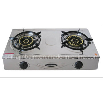 2 Burner Stainless Steel 710mm Gas Burner